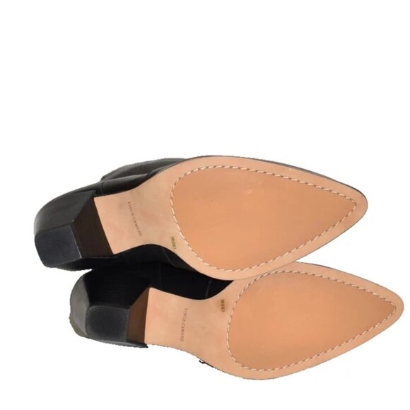 New! Vince Camuto Sewinny4 XC Slouch Black Leather Wide-Calf Size 11W OTK DD513 - Picture 6 of 6